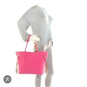 Louis Vuitton Monogram Neverfull in Rose Denim